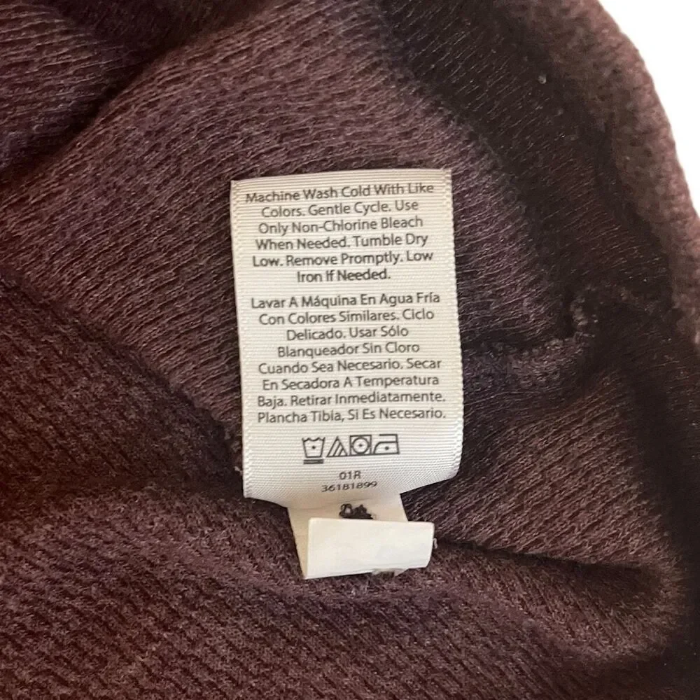 George Men's Maroon Waffle‎ Knit Crew Neck Cotton Blend Pullover Size 3XL